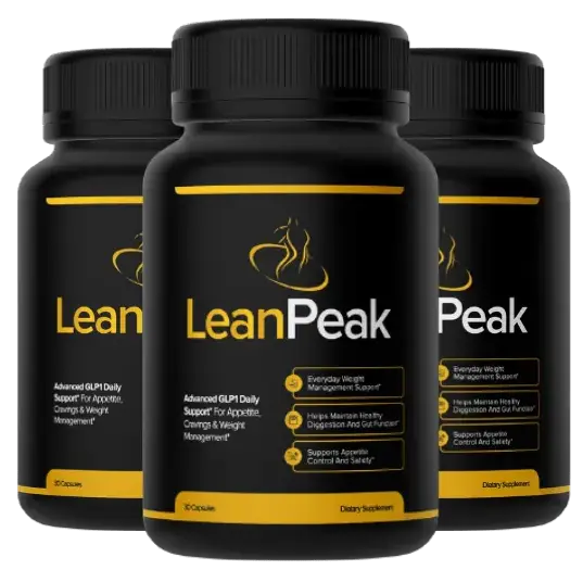 LeanPeak dietary supplement bottles